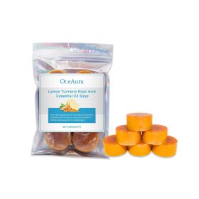 OceAura Lemon Turmeric Essential Oil Soap Cleanses The Skin's Pores And Cares For Radiant Skin, Body Bath Soap (Option: 3pcs)