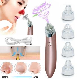 Electric Blackhead Vacuum Pore Cleaner Acne Pimple Remover Strong Suction Tool Electric Blackhead Remover Pore Vacuum Suction Diamond Dermabrasio (Option: As Picture)